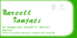 marcell komjati business card